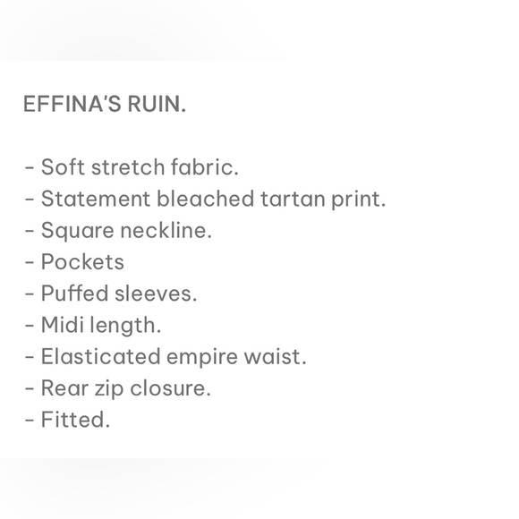 Killstar Effina’s Ruin Black & Bleach Pink Plaid  Midi Dress NWT XL - Picture 13 of 16